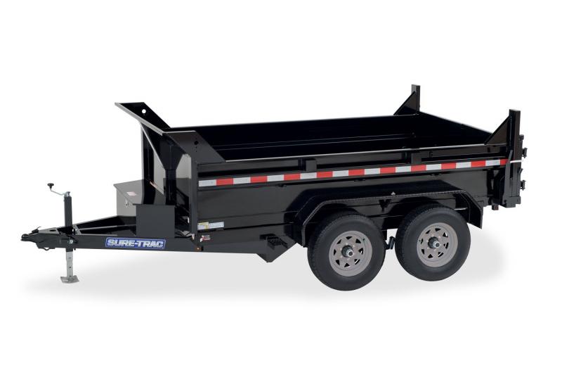 2023 Sure-Trac 6X12 X2' SIDE TANDEM AXLE 10K GVWR BUMPER PULL Dump Trailer