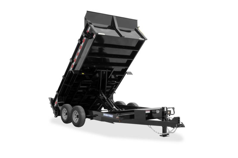 2023 SureTrac 7X16 TANDEM AXLE 14K GVWR WITH 2' SIDES AND SCISSOR