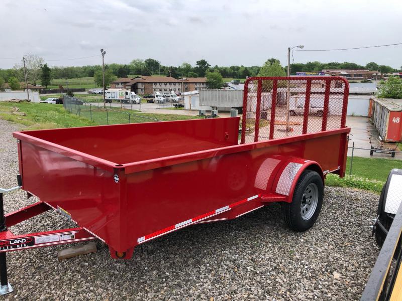 76X12 HEARTLAND UTILITY TRAILER, SOLID SIDE, SINGLE AXLE, 4' REAR GATE