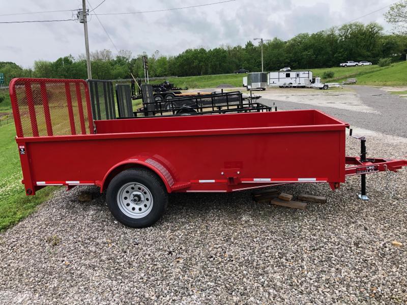 76X12 HEARTLAND UTILITY TRAILER, SOLID SIDE, SINGLE AXLE, 4' REAR GATE
