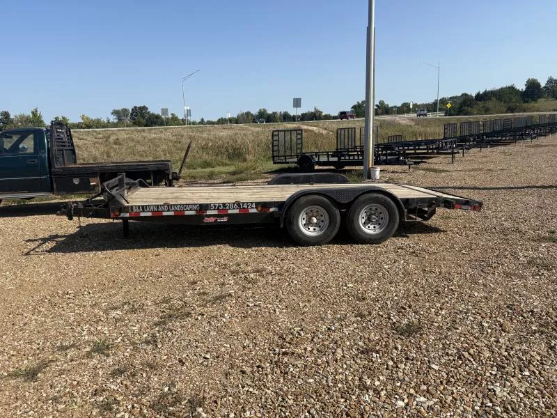 2003  M&M TRAILER 82X18 CARHAULER Flatbed Trailer