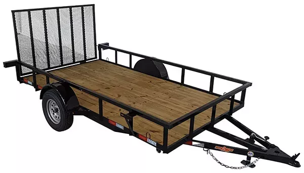 2026 Down 2 Earth Trailers 76X12 TUBE RAIL Utility Trailer