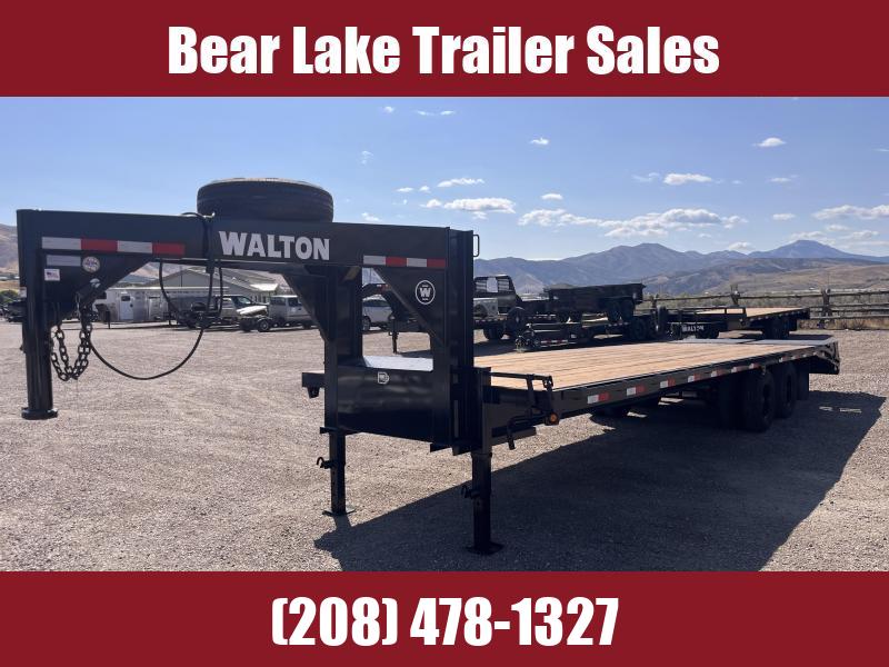 2024 Walton 25.9K - 25'+5' Gooseneck Flatbed Trailer