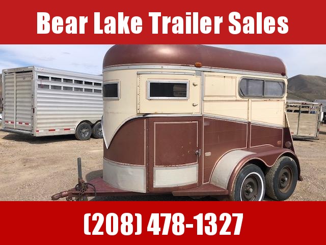 1979 Stidham Trailers 2 horse straight Horse Trailer 1979 Stidham Trailers 2 horse straight Horse Trailer