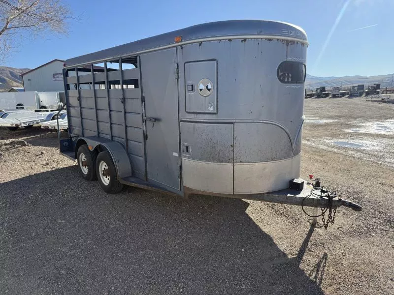 1993 CM Trailers 14' Bumper Pull Stock / Stock Combo Trailer