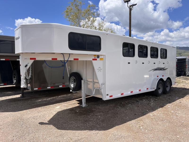 2025 Titan Trailers 4 Horse Avalanche GN  Horse Trailer