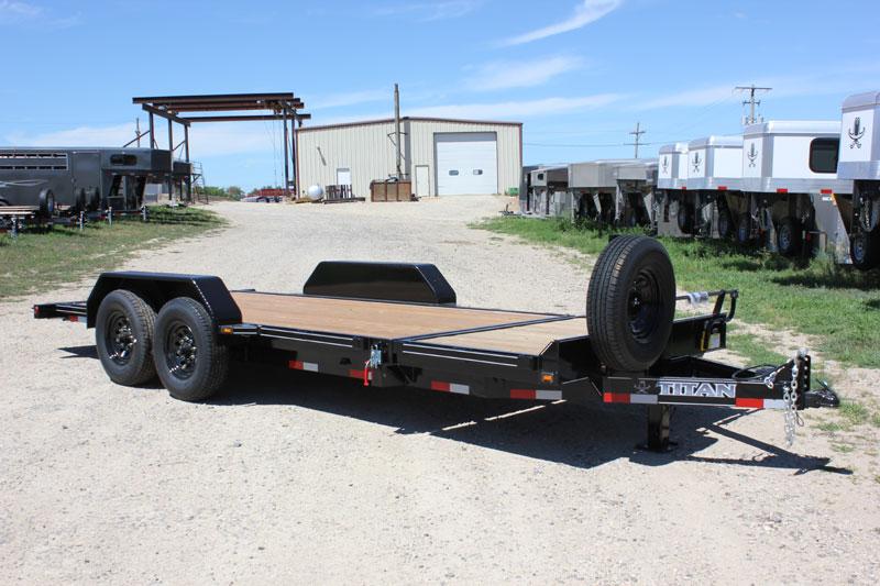 2023 Titan Trailer Bumper Hitch 14k Tilt Deck Equipment Trailer New