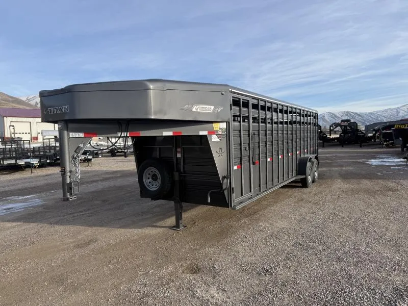 2025 Titan Trailers 24' Standard Stock / Stock Combo Trailer