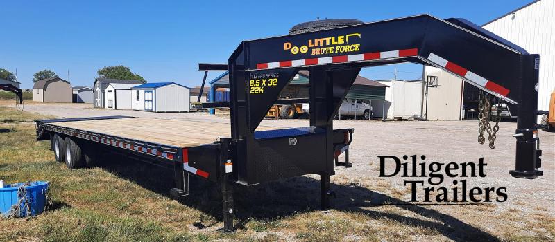 2022 Doolittle Trailer Mfg 102"x32' Tandem Axle 22K Gooseneck Deckover 2022 Doolittle Trailer Mfg 102"x32' Tandem Axle 22K Gooseneck Deckover