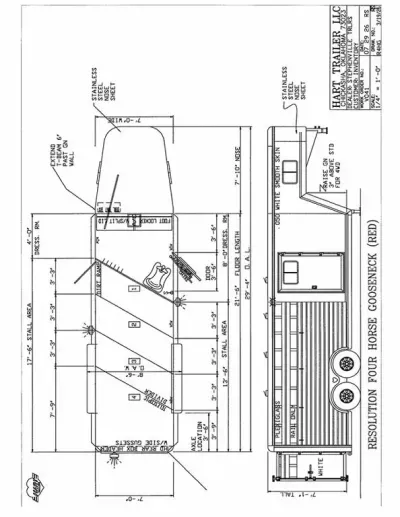 2027 Hart Trailers Resolution 4H GN w/ Front Tack Room