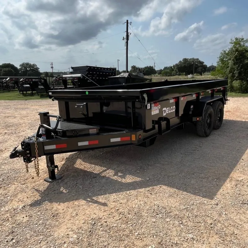 2026 Delco Trailers 16' 83" X 16' BP DUMP TRAILER 36" SIDES Dump Trailer