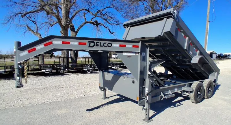 2026 Delco Trailers 14' 83"X14' GN DUMP 24" SIDES Dump Trailer