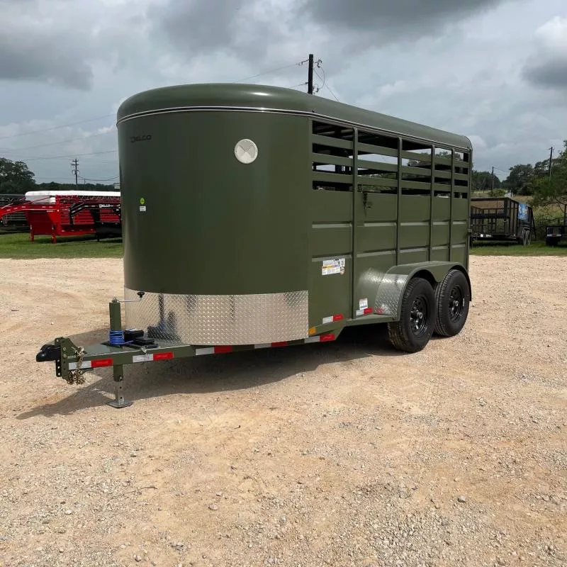 2025 Delco Trailers 14 S814 Stock / Stock Combo Trailer