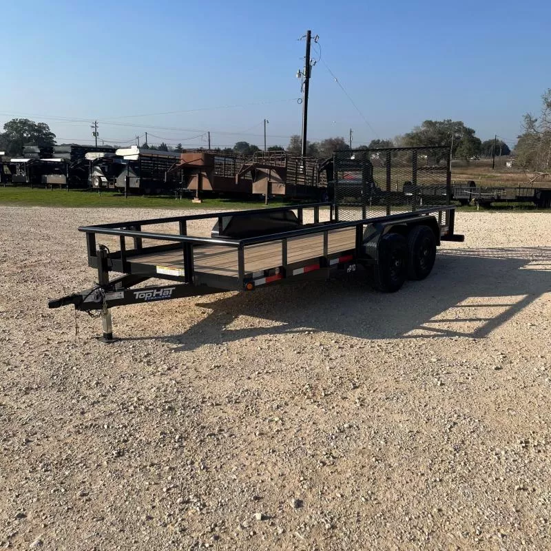2026 Top Hat Trailers 16' HP10-16X83-9.9E-M Utility Trailer