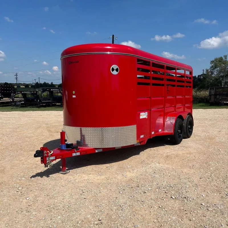 2025 Delco Trailers 16' S616 Stock / Stock Combo Trailer