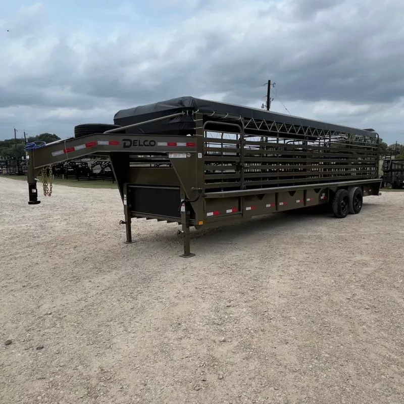 2025 Delco Trailers 28' B828 Stock / Stock Combo Trailer
