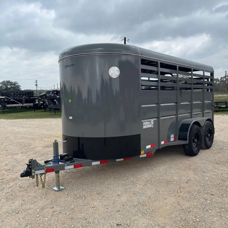 2026 Delco Trailers 16' S616 Stock / Stock Combo Trailer