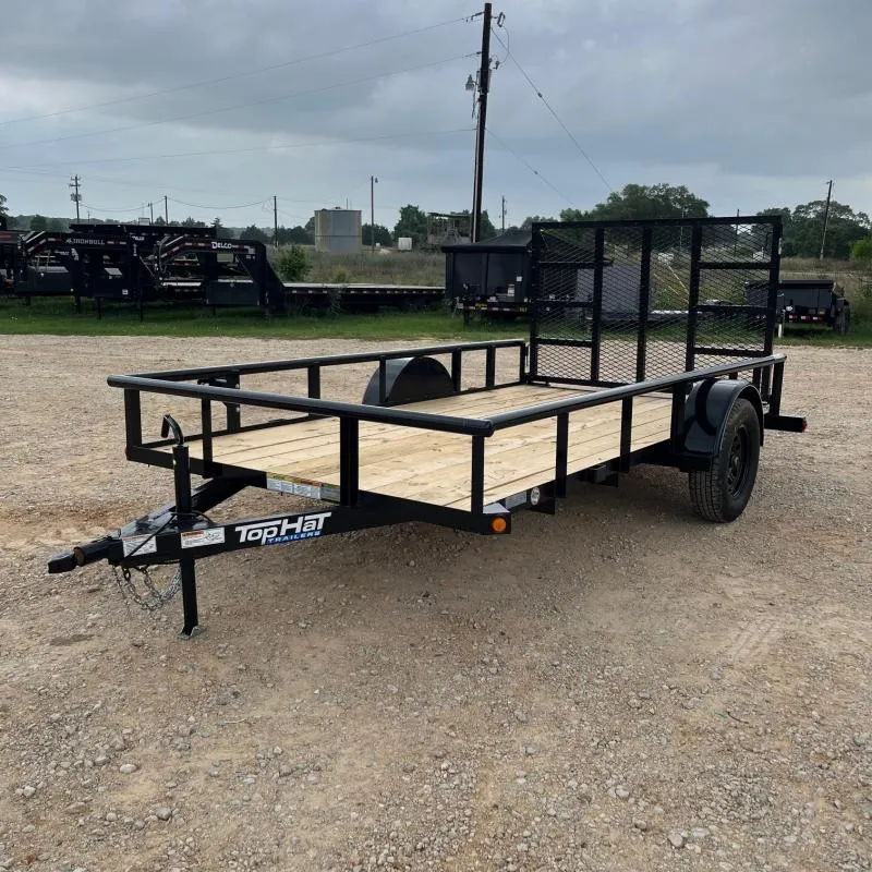 2026 Top Hat Trailers 12' DSP-12X77.2.9N-R Utility Trailer