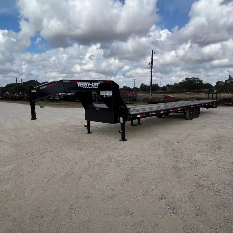 2025 Top Hat Trailers 30' GN159-30X102-15.9E-F Flatbed Trailer