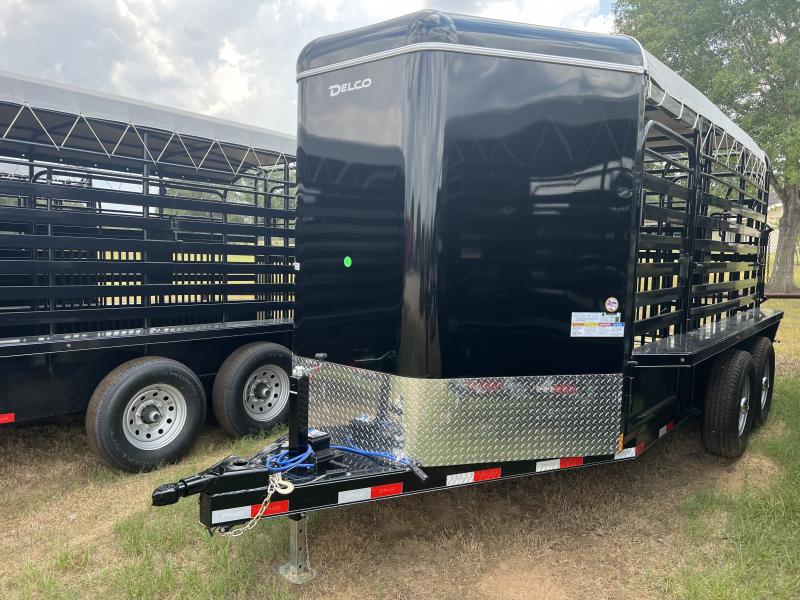 2022 Delco Trailers 6'8''X16' BUMPER PULL CATTLE TRAILER Stock / Stock Combo Trailer 2022 Delco Trailers 6'8''X16' BUMPER PULL CATTLE TRAILER Stock / Stock Combo Trailer