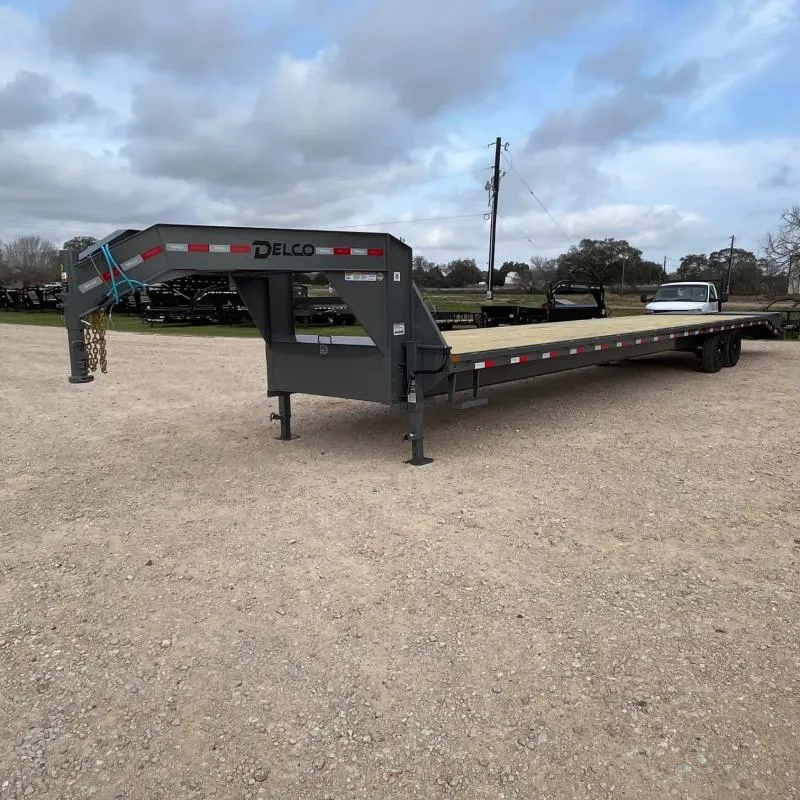 2026 Delco Trailers 40' FA40 Flatbed Trailer