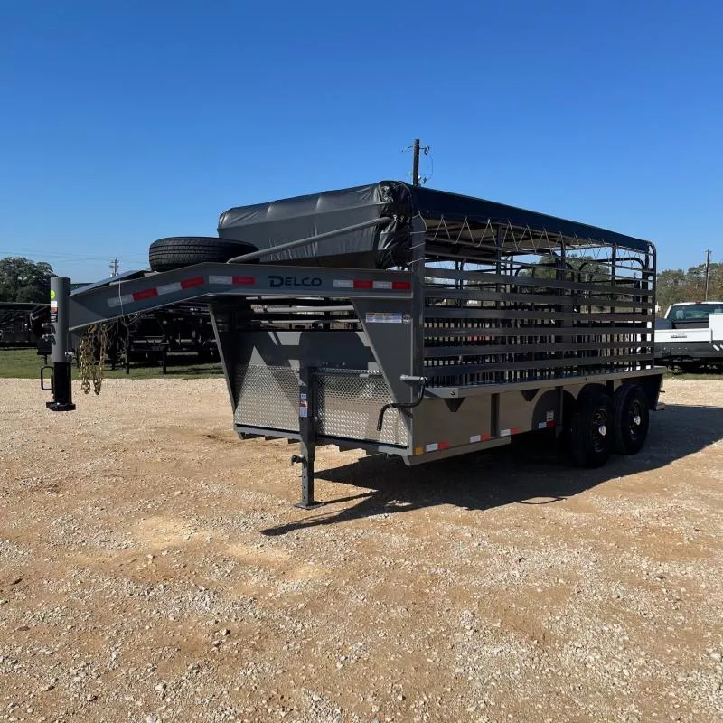 2025 Delco Trailers 16' B816 Stock / Stock Combo Trailer