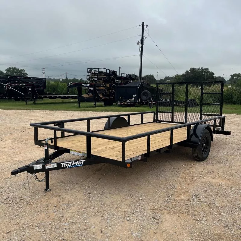 2025 Top Hat Trailers 14' DSP14X83-2.9N-R Utility Trailer