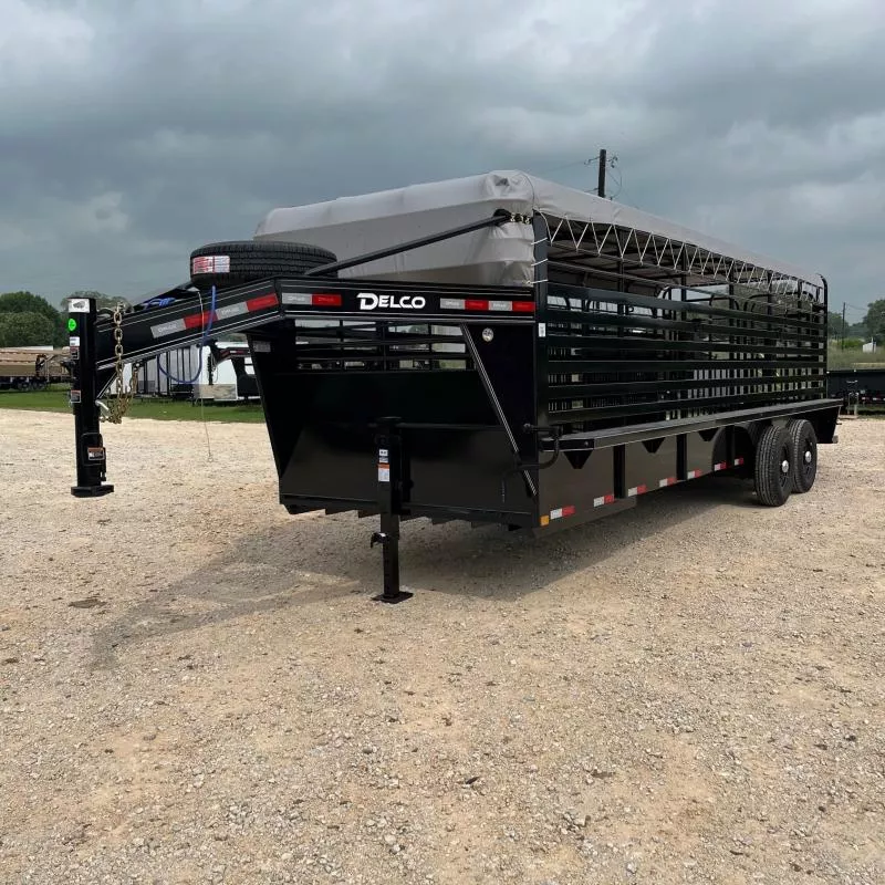 2024 Delco Trailers 24' B824 Stock / Stock Combo Trailer