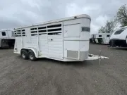 1976 Circle J 3 Horse Stock Trailer W/Mangers 