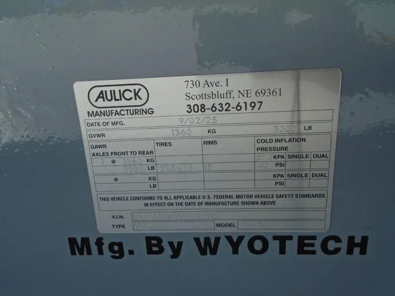 new Utility Trailers Aulick  for sale, in Scottsbluff, NE Thumbnail 11