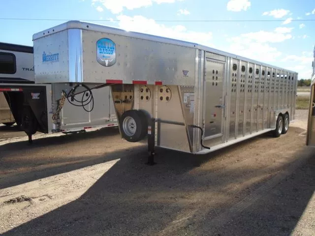 2026 Merritt Trailers 7 X 28' Cattle Baron GN Stock