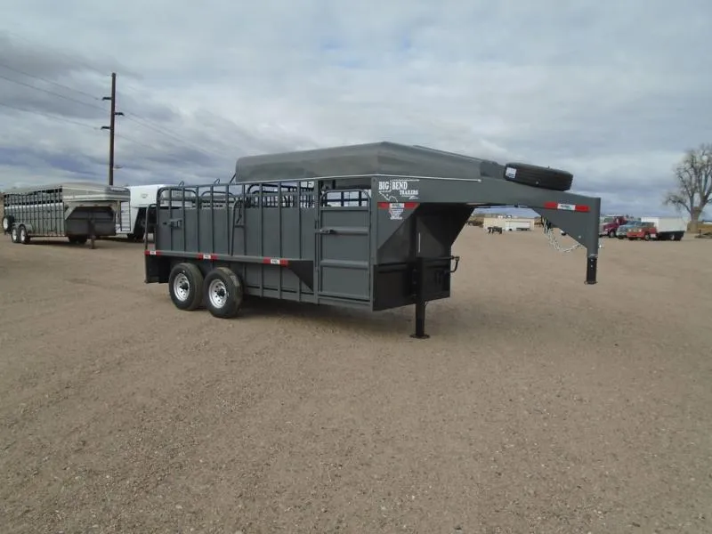 2026 Big Bend Trailers 6 X 16' GN Half Top Stock 