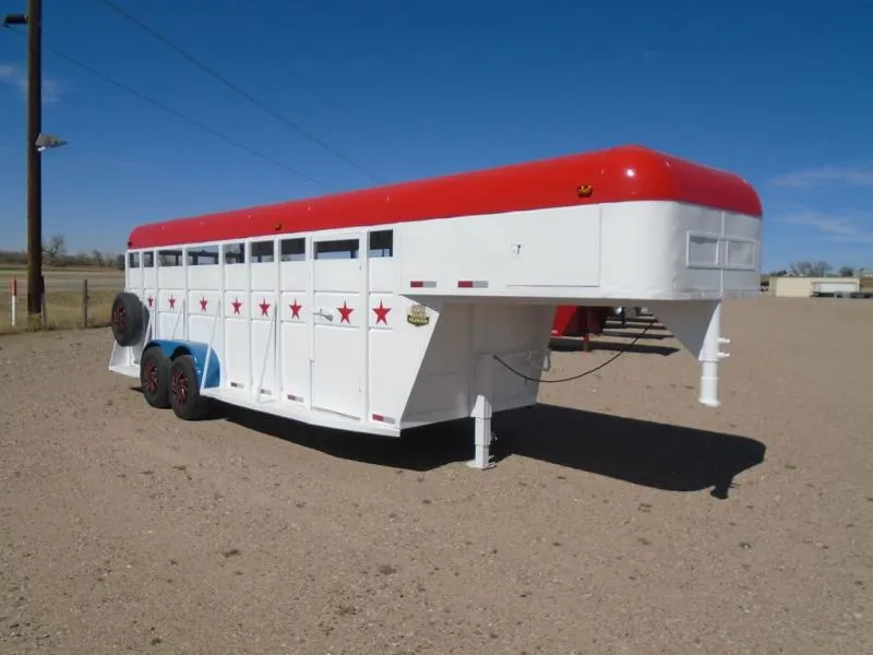 1983 Trailer King 6 X 20 GN Stock Trailer 