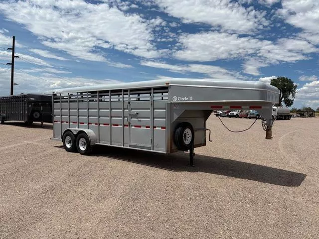 2020 Circle D 6.8 X 20' Stock Trailer 