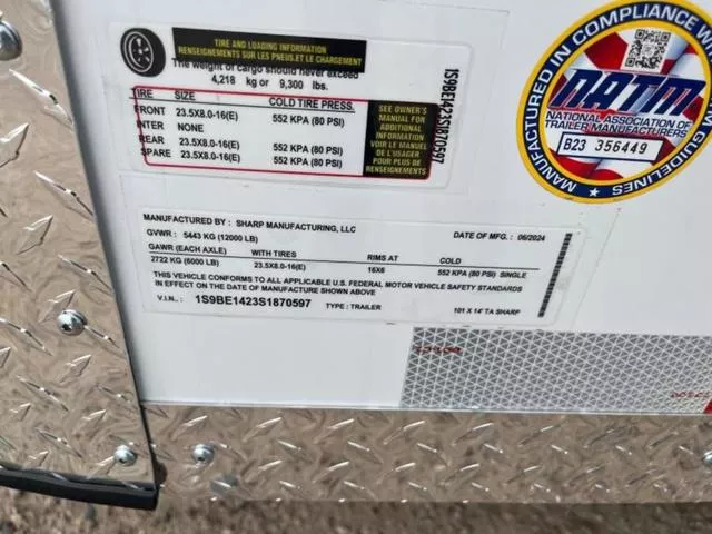 new Cargo (Enclosed) Trailers Sharp Manufacturing  for sale, in Scottsbluff, NE Thumbnail 12