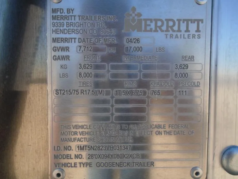 new Stock / Stock Combo Trailers Merritt Trailers  for sale, in Scottsbluff, NE Thumbnail 24