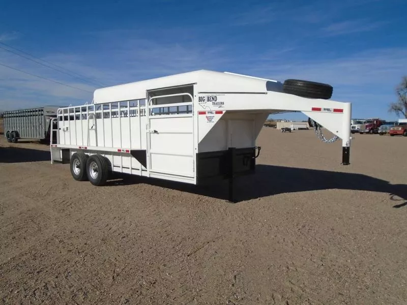 2026 Big Bend Trailers 6 X 20' 3/4 Top Stock Trailer