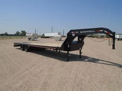 2027 Ironbull Trailers 102" X 32" GN Flatbed With Disc Brakes 