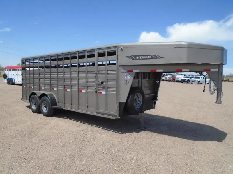 2026 Titan Trailer 6.8 x 20 GN Stock Trailer 