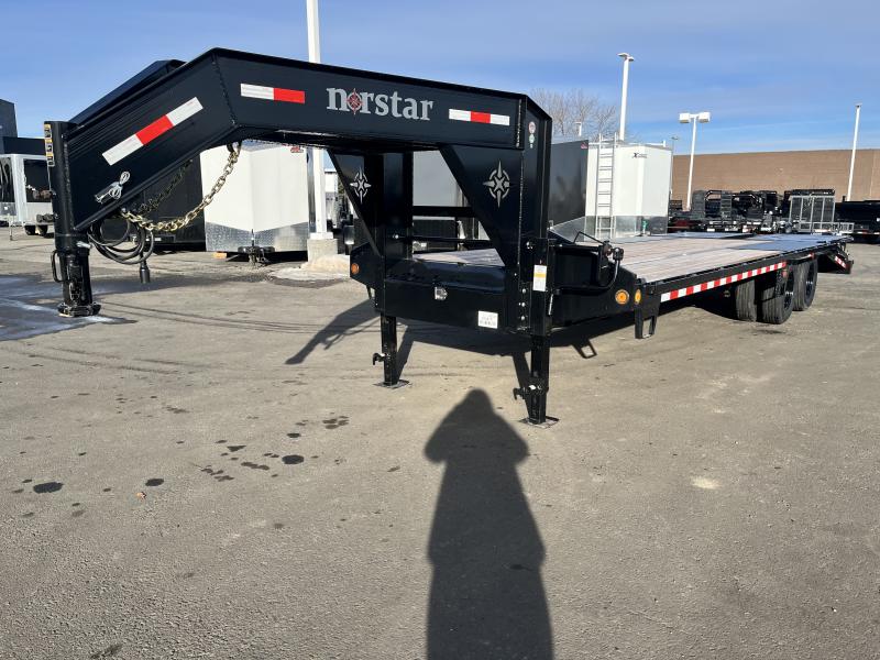2023 Iron Bull 20K Gooseneck Deckover Flatbed Trailer
