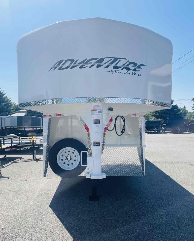 2024 Trails West Classic II 2Horse Slant Load WARM BLOOD Trailers For