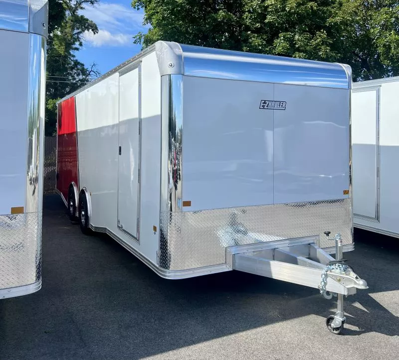 2026 E-Z Hauler 8.5' X 24' 10K Red/White Advantage Car Hauler MNV6kCtp7kra