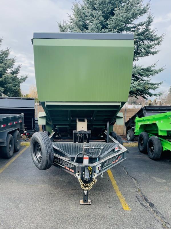 2024 Horizon Trailers 83" x 14' x 4' (HZ7) 14K Military Green/Black