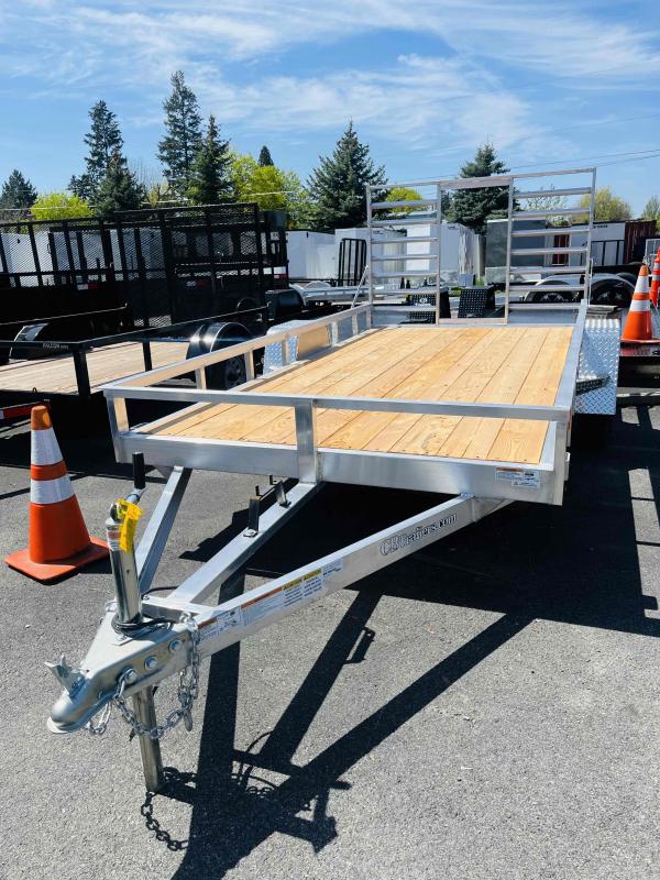 2023 C&B Trailers 72" x 12'4" SA Aluminum FB Utility Trailers For Sale in Spokane, WA