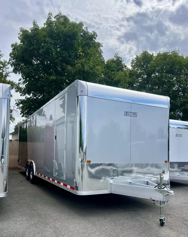 2026 E-Z Hauler 8.5' X 28' 12K Silver/Black Enclosed Car Hauler 2026 E-Z Hauler 8.5' X 28' 12K Silver/Black Enclosed Car Hauler oidLpA2s1kb6