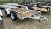 2026 Sure-Trac 7'X12' Tube Top 3K Alum Utility Trailer W/Spare An 
