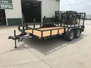 2023 Texas Bragg 7'X12' 7K Tube Top Utility Trailer 