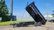 2027 Sure-Trac 7'X16' Dump Trailer 14K Tele 3' High Side 