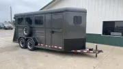 2027 Valley 6.5'X18' 7K Thoroughbred 3 Horse Trailer Charcoal  