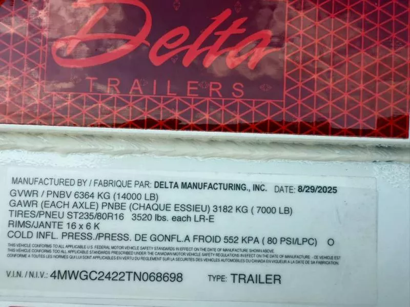 new Cargo (Enclosed) Trailers Delta Manufacturing  for sale, in Petty, TX Thumbnail 16